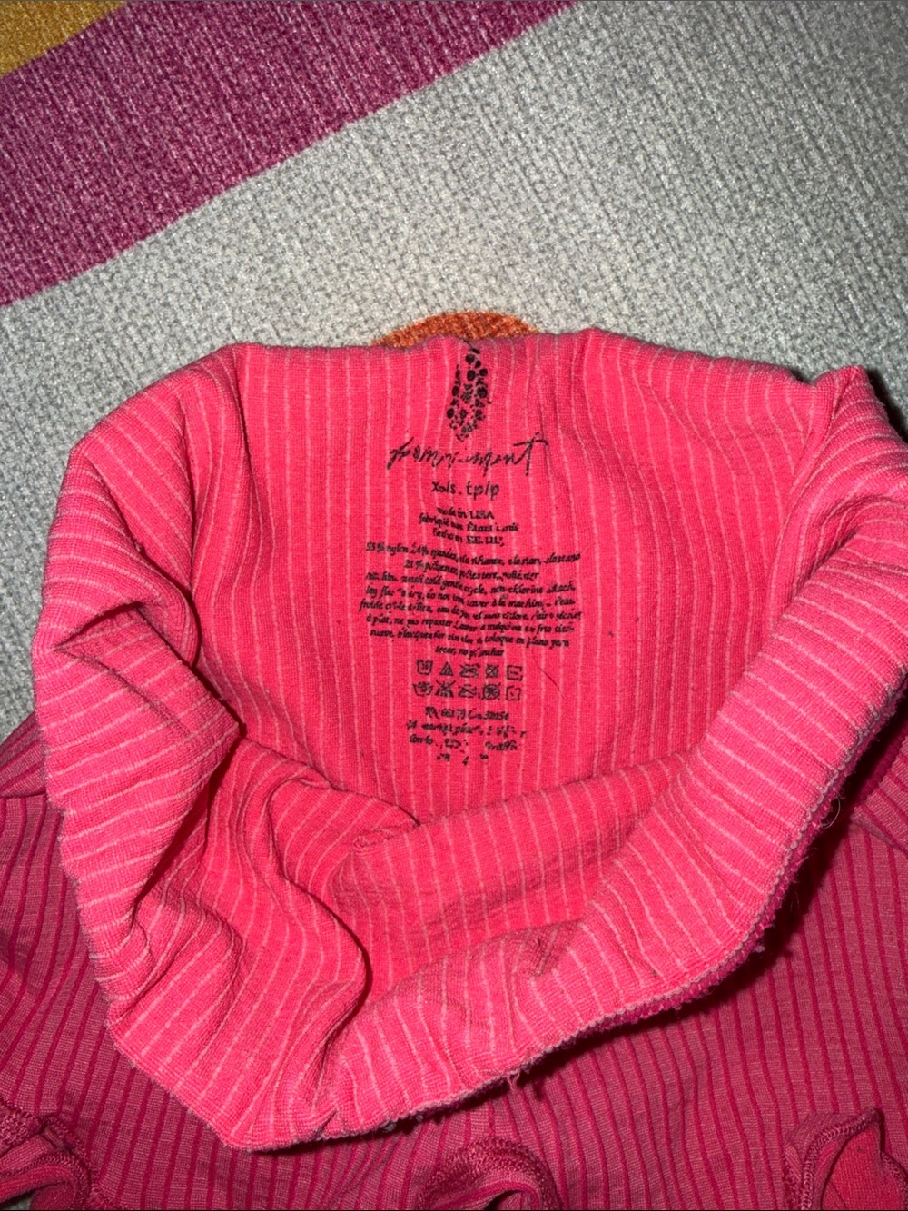 FP movement Ribbed Ruffle biker Shorts - Pink - Picture 3 of 4